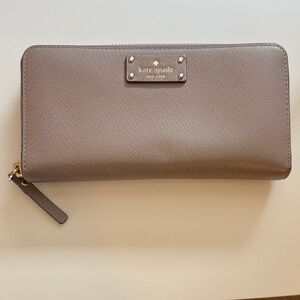 Kate Spade Taupe Leather Wallet